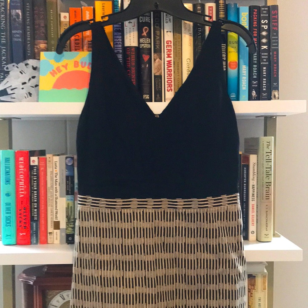 Black & Tan Mini Dress